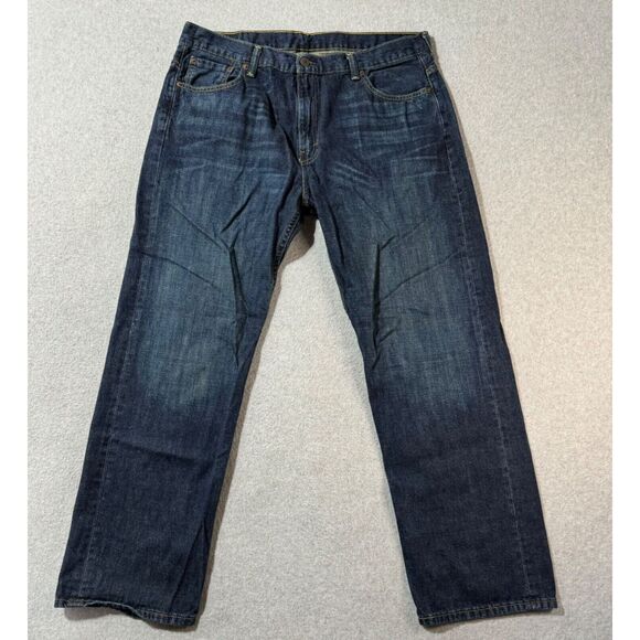 Levis Jeans Mens 36x32 Blue 569 Loose Straight American Medium Wash Denim - Picture 1 of 11